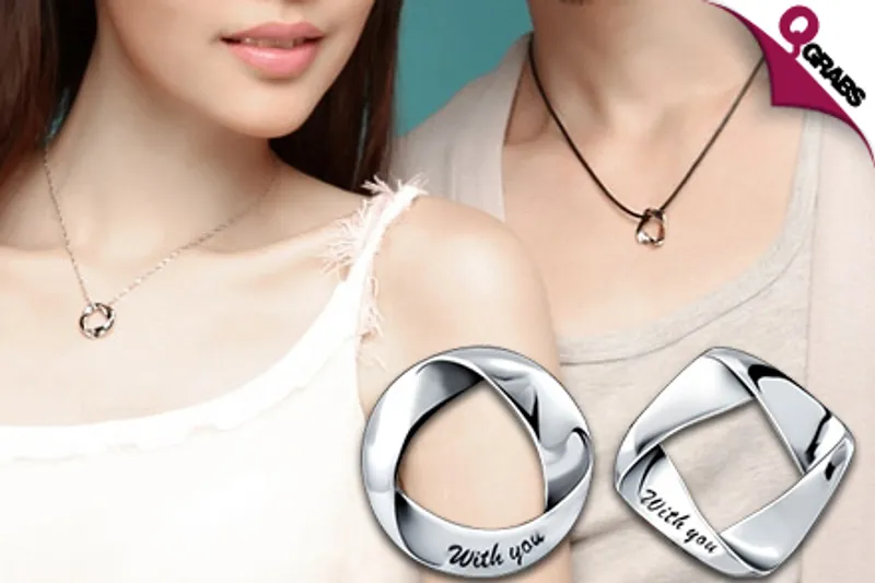 For QR69 Strengthen That Bond Wearing a With You Couples Necklace (QR139 Value)